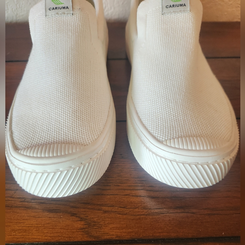 Cariuma White Slip-On Sneakers - Picture 2 of 11